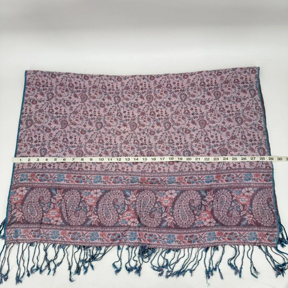Kashmiri Shawl‎ Scarf 100% Pure Wool Floral 76
